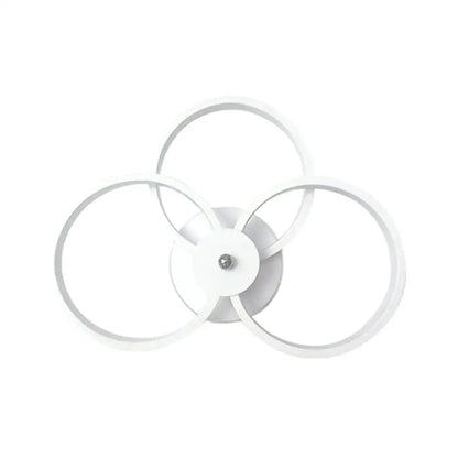 Modern black & silver led hoop wall lamp bedroom ceiling light