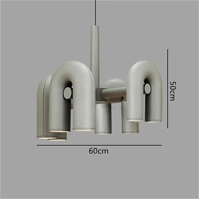 Modern black & silver minimalist tube wall lamp bedroom sconce