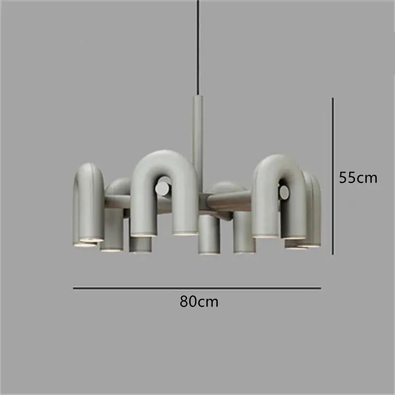 Modern black & silver minimalist tube wall lamp bedroom sconce