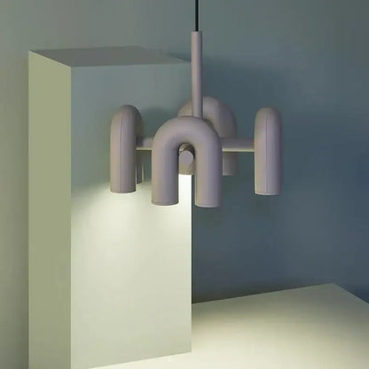Modern black & silver minimalist tube wall lamp bedroom sconce