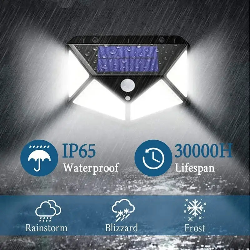 Modern black solar powered outdoor wall lamp garden motion sensor