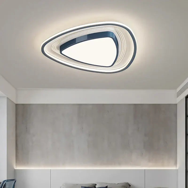 Modern black square led ceiling light for living room dimming