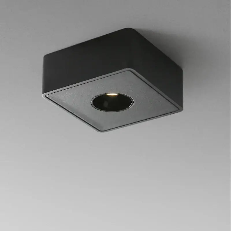 Modern black square led ceiling light living room recessed fixture