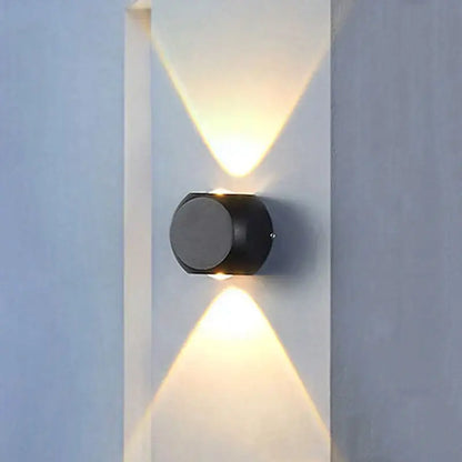 Modern black square led wall light garden sconce outdoor decor