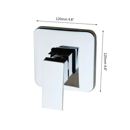 Modern black square wall mounted bathroom hook