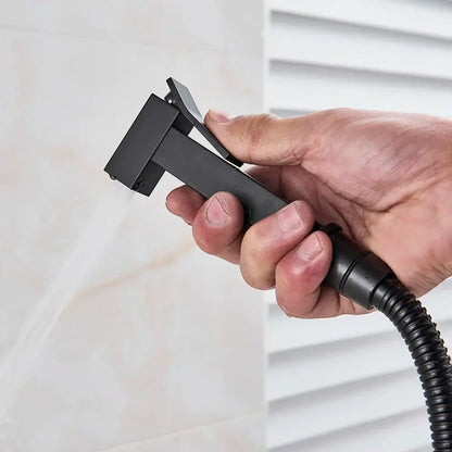 Modern black & stainless steel brass bidet faucet bathroom sprayer