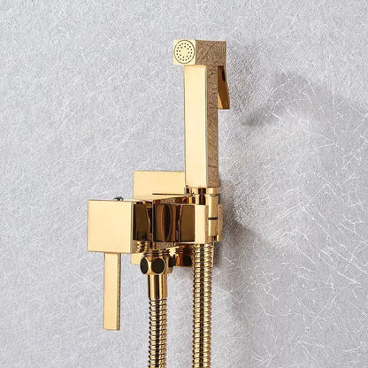 Modern black & stainless steel brass bidet faucet bathroom sprayer