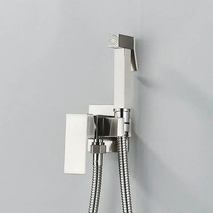 Modern black & stainless steel brass bidet faucet bathroom sprayer