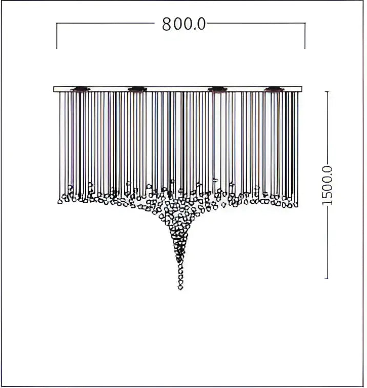 Modern black stone crystal chandelier hallway pendant light