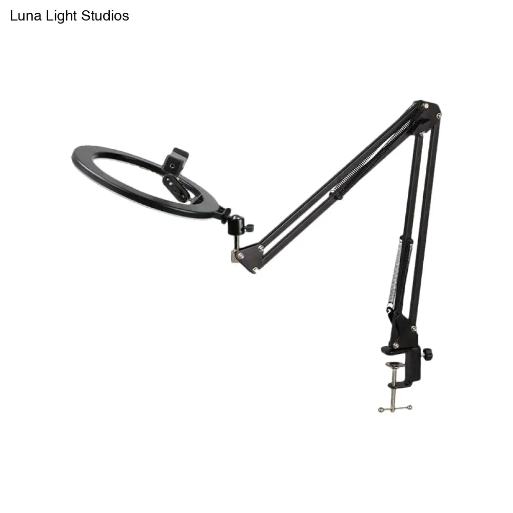 DecorBites™ Modern Black Swing Arm LED Mirror Light with USB Charging - Portable, Sleek Design