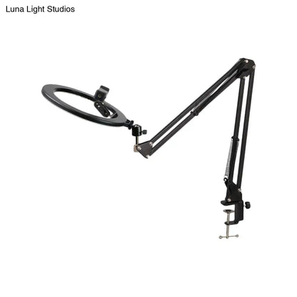 DecorBites™ Modern Black Swing Arm LED Mirror Light with USB Charging - Portable, Sleek Design
