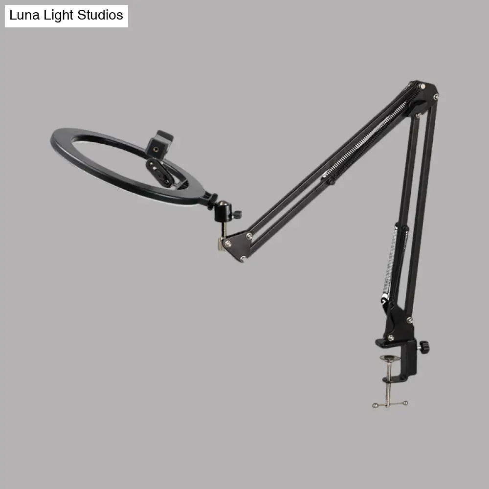 DecorBites™ Modern Black Swing Arm LED Mirror Light with USB Charging - Portable, Sleek Design
