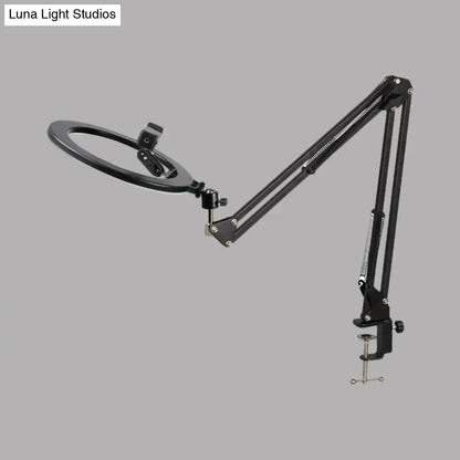 DecorBites™ Modern Black Swing Arm LED Mirror Light with USB Charging - Portable, Sleek Design