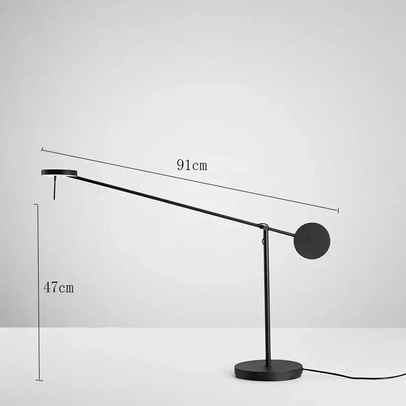 Modern black telescopic wall lamp for bedroom minimalist lighting