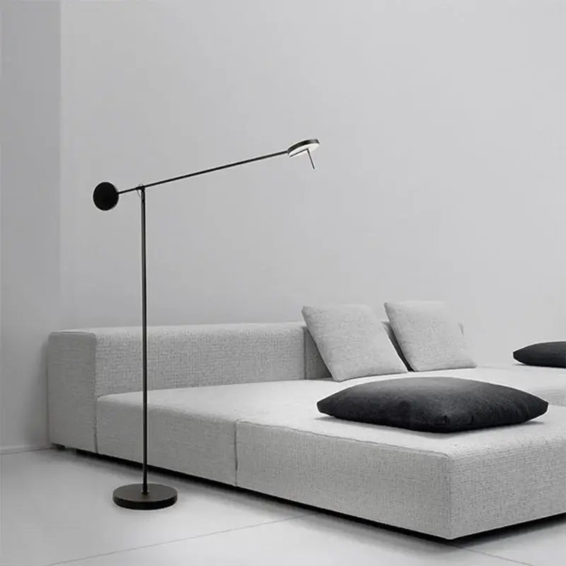 Modern black telescopic wall lamp for bedroom minimalist lighting