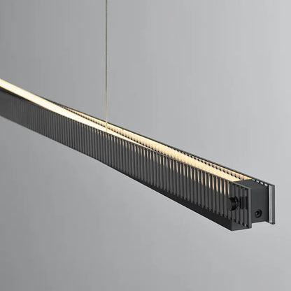 Modern black textured bar shape pendant light for dining room