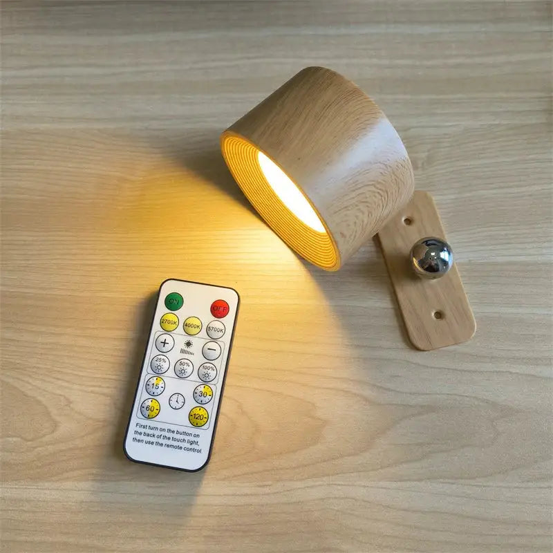 Modern black textured led wall light bedroom usb lamp