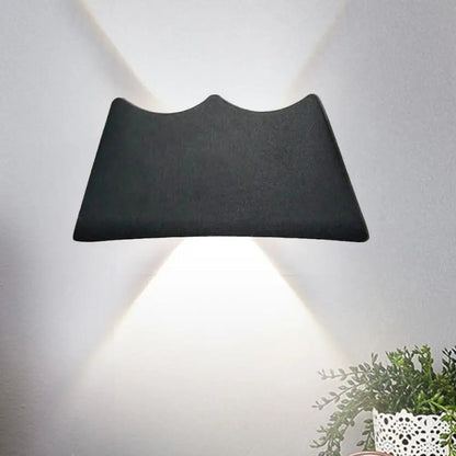 DecorBites™ Modern Black Trapezoid LED Wall Sconce Light for Bedroom with Warm/White Lighting