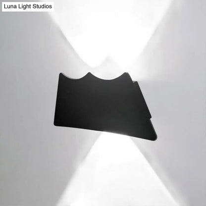 DecorBites™ Modern Black Trapezoid LED Wall Sconce Light for Bedroom with Warm/White Lighting