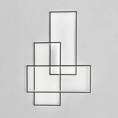 DecorBites™ Modern Black Traverse Wall Sconce - 20.5"/30" Wide, Acrylic Wall Light in Warm/White