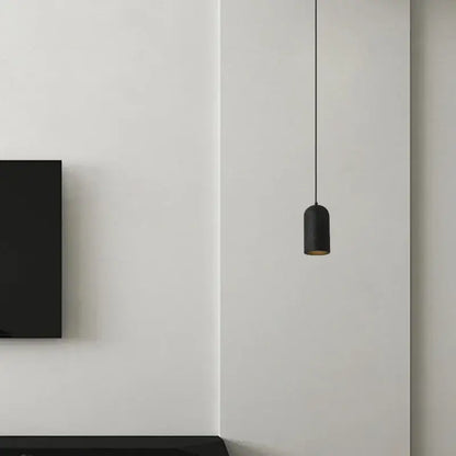 Modern black travertine led pendant lamp kitchen gold interior lining
