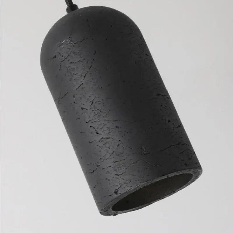 Modern black travertine led pendant lamp kitchen gold interior lining