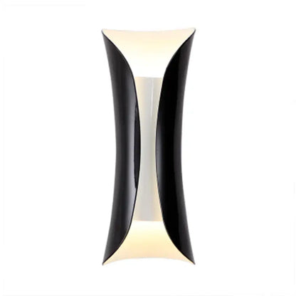 Modern black tubular wall mounted bedside lamp bedroom e26 e27 light