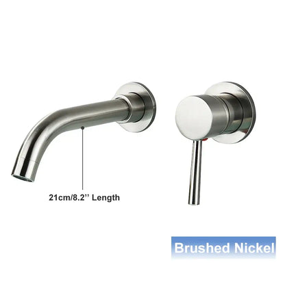 Modern black wall mounted basin faucet bathroom mixer tap