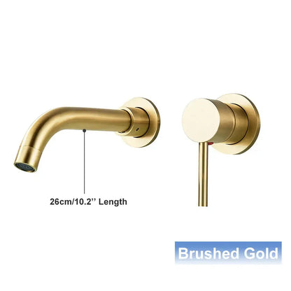 Modern black wall mounted basin faucet bathroom mixer tap