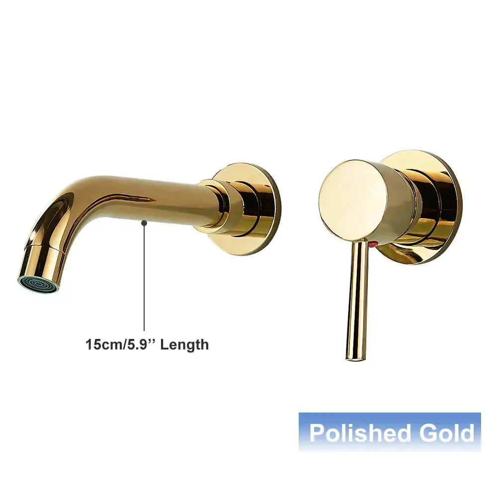 Modern black wall mounted basin faucet bathroom mixer tap