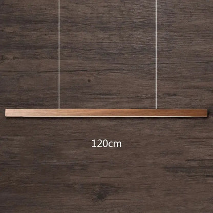 Modern black walnut led pendant light for dining room
