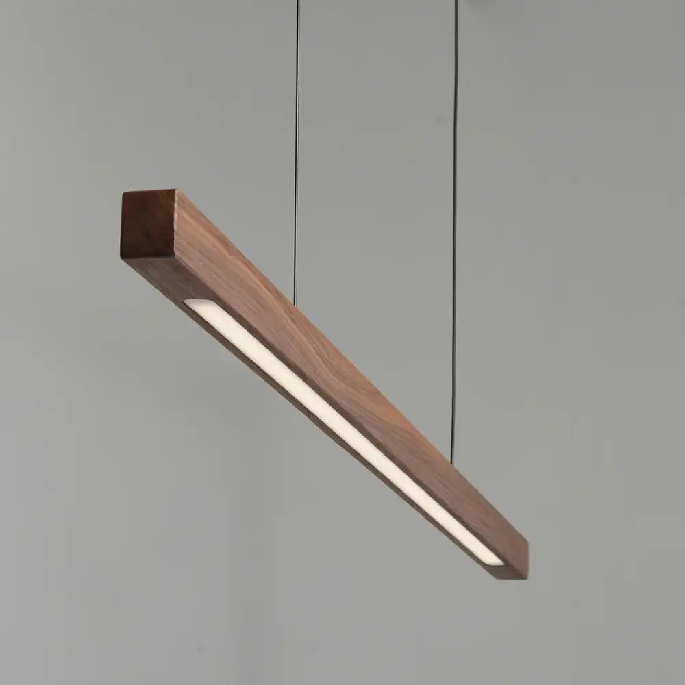 Modern black walnut led pendant light for dining room