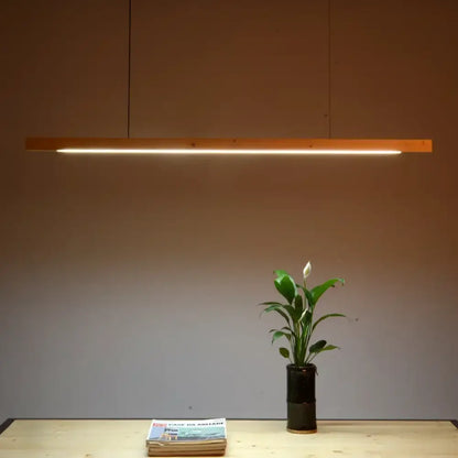 Modern black walnut led pendant light for dining room
