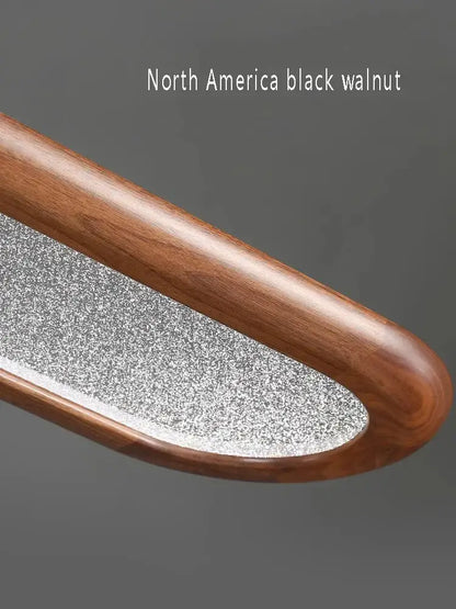 Modern black walnut wooden dining room led pendant lamp
