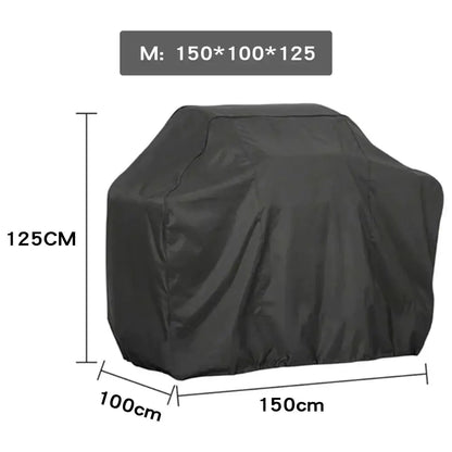 Modern black waterproof bbq grill cover outdoor kitchen protector