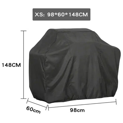 Modern black waterproof bbq grill cover outdoor kitchen protector