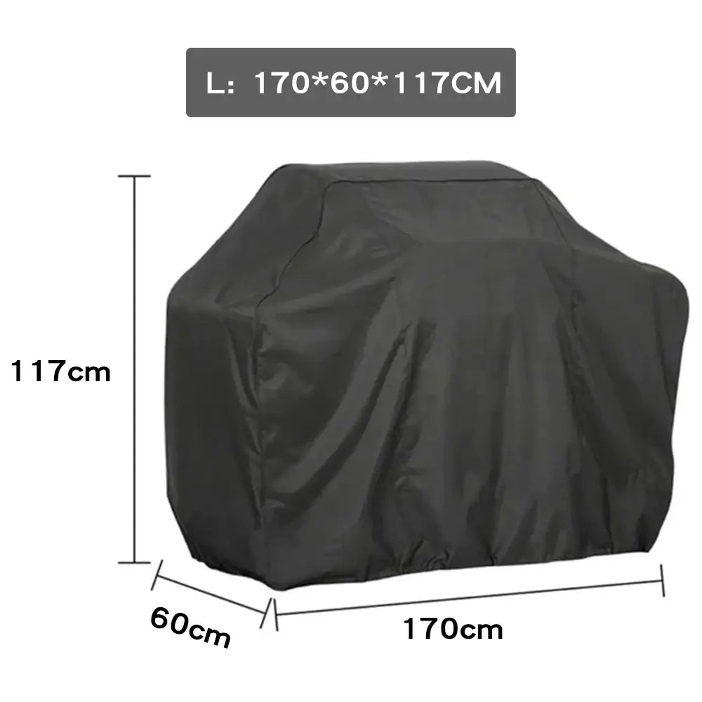 Modern black waterproof bbq grill cover outdoor kitchen protector