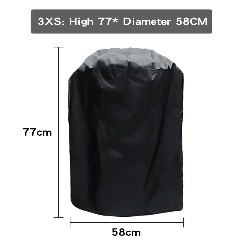 Modern black waterproof bbq grill cover outdoor kitchen protector