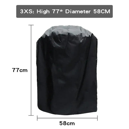 Modern black waterproof bbq grill cover outdoor kitchen protector