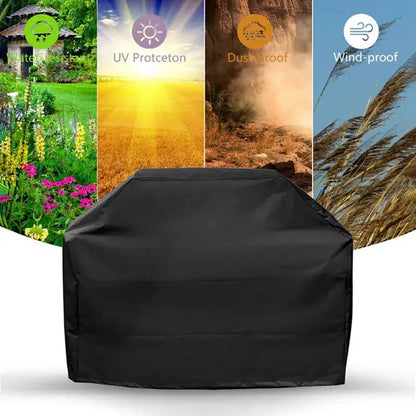 Modern black waterproof bbq grill cover outdoor kitchen protector