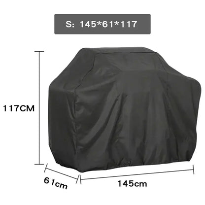 Modern black waterproof bbq grill cover outdoor kitchen protector