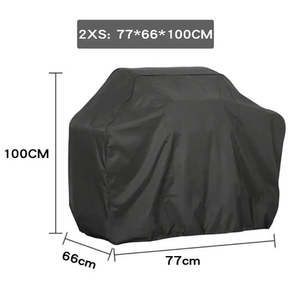 Modern black waterproof bbq grill cover outdoor kitchen protector
