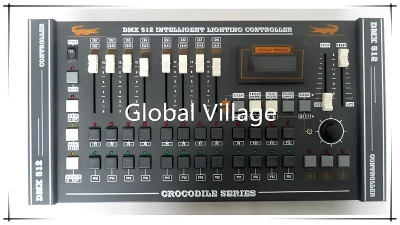 Modern black & white 504-channel dmx controller for dj stage lighting