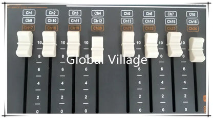 Modern black & white 504-channel dmx controller for dj stage lighting