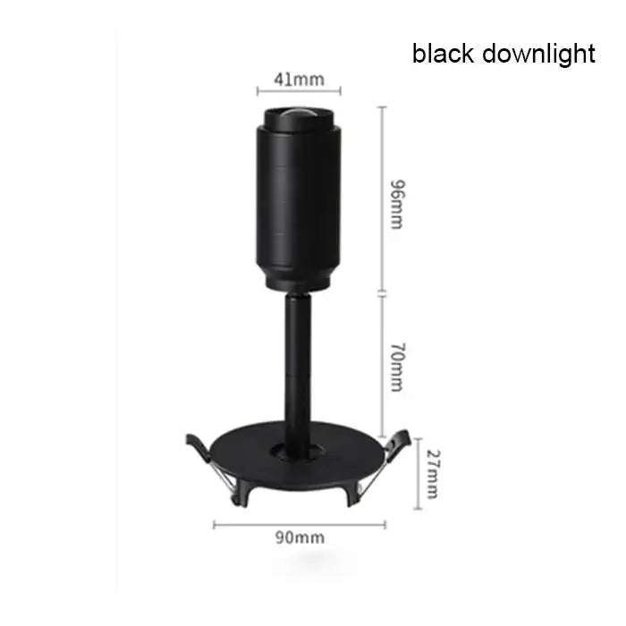 Modern black & white adjustable beam angle track spotlight shop light