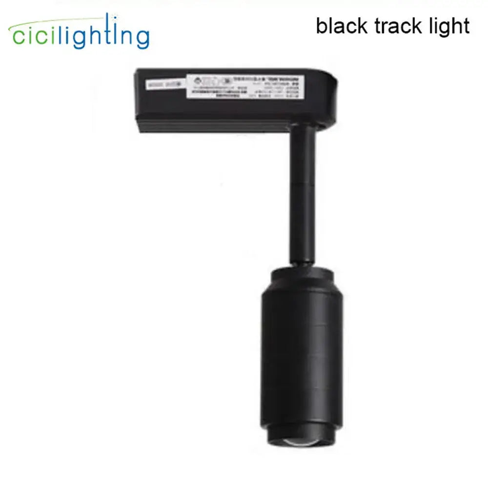 Modern black & white adjustable beam angle track spotlight shop light