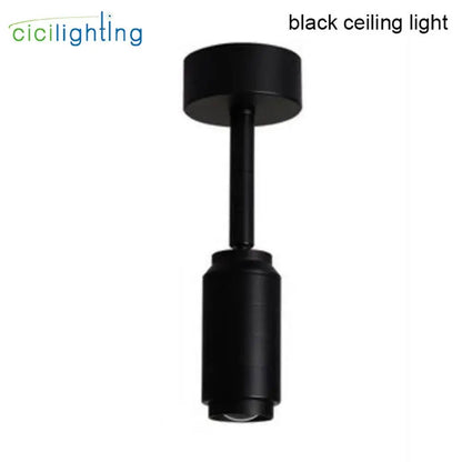 Modern black & white adjustable beam angle track spotlight shop light