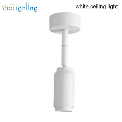 Modern black & white adjustable beam angle track spotlight shop light