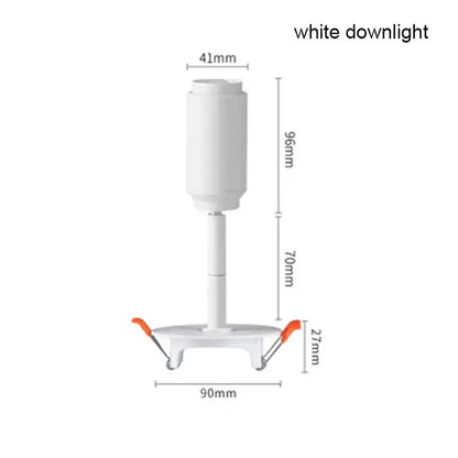 Modern black & white adjustable beam angle track spotlight shop light