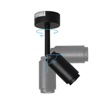 Modern black & white adjustable beam led ceiling lamp living room